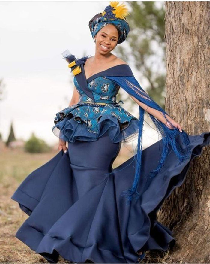 BEAUTIFUL TSWANA SHWESHWE DRESSES OUTSTANDING Shweshwe, 43% OFF